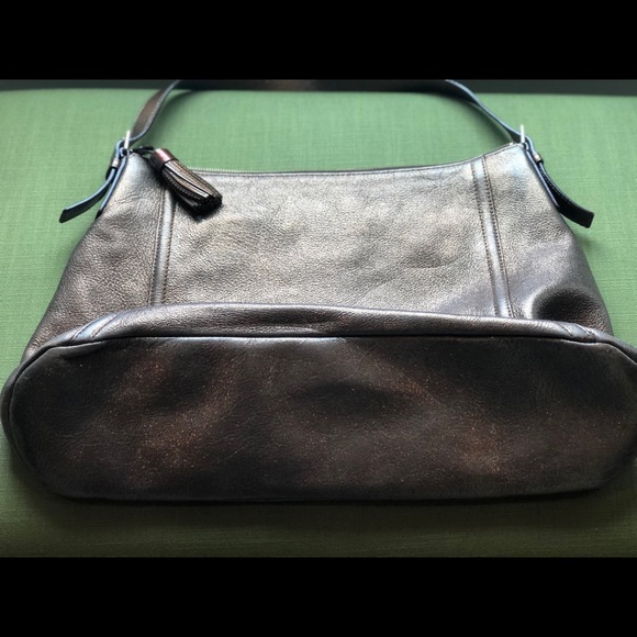 Kate Spade brown sparkly purse. Larger size. Outside has wear & tear. REDUCED - Picture 4 of 10